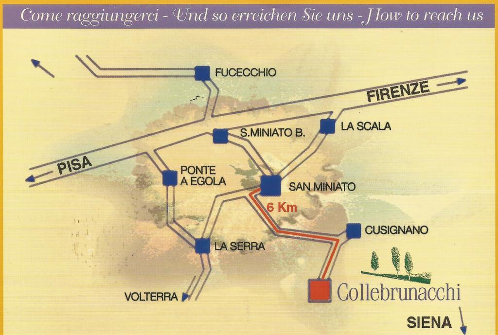Collebrunacchi B&B San Miniato Kültér fotó
